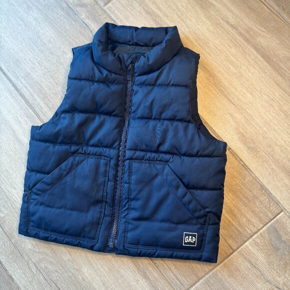 Baby Gap Blue Puffer Vest with Pockets – Toddler 2T - Picture 1 of 4